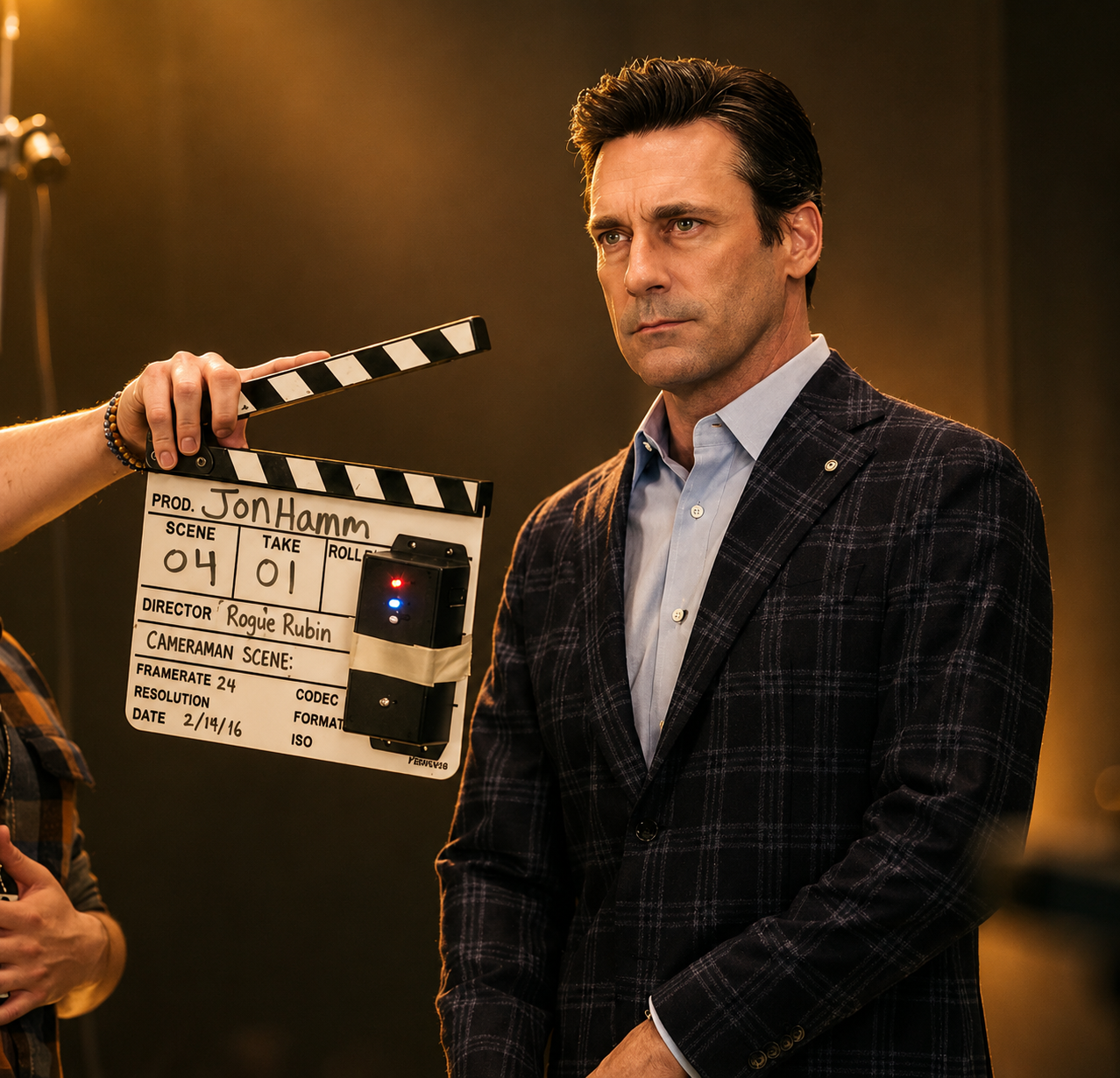 Rogue Rubin on set